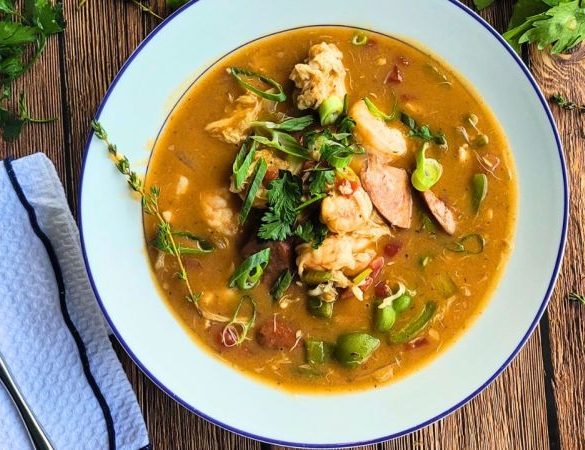 "Louisiana" Andouille Sausage and Seafood Gumbo