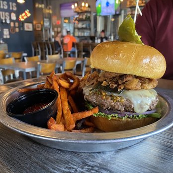 Saddle Mountain Brewing Company Fire Burger Price