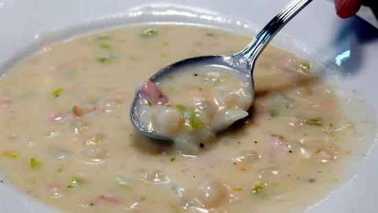 Bowl of Boston Clam Chowder