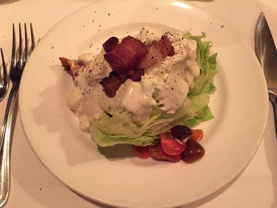 Wedge with Bleu Cheese and Smoked Bacon Salad