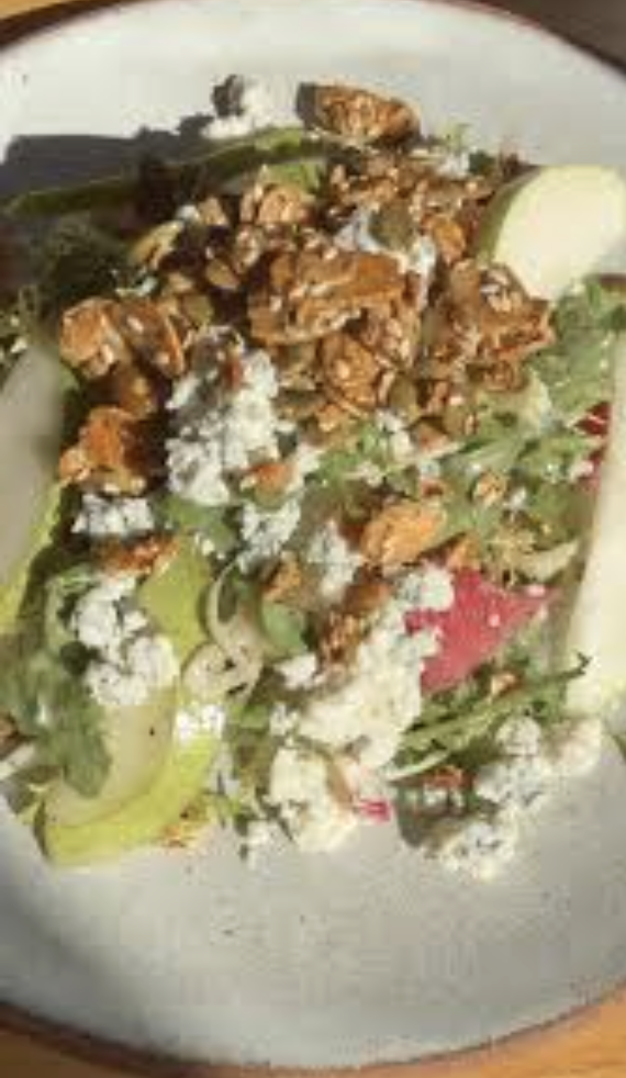 Spinach and Kale Chicken Caesar Salad