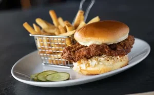 Yard House Nashville Hot Chicken Sandwich (French Fries) Price