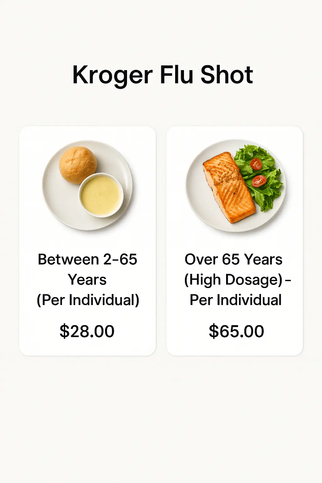 Kroger Flu Shot Menu Prices