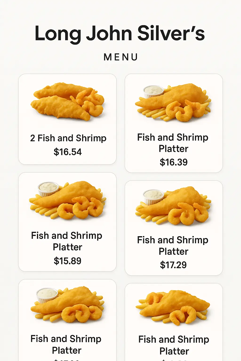 Long John Silver's Menu Prices