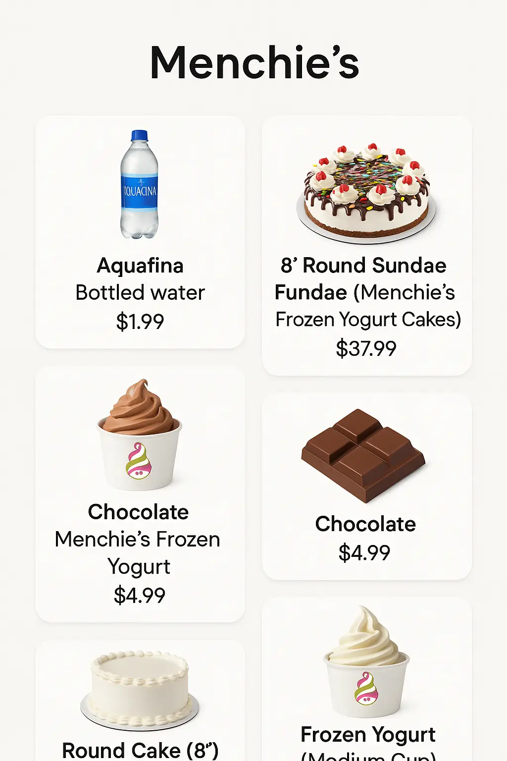 Menchie's Menu Prices - PriceListo