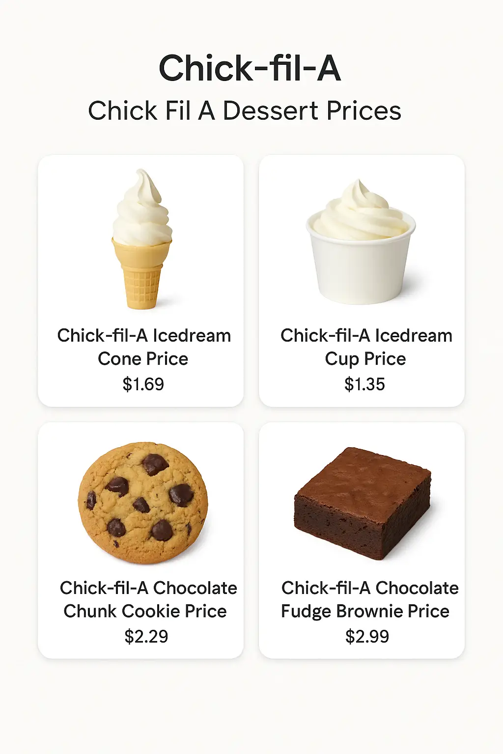 Chick Fil A Dessert Prices