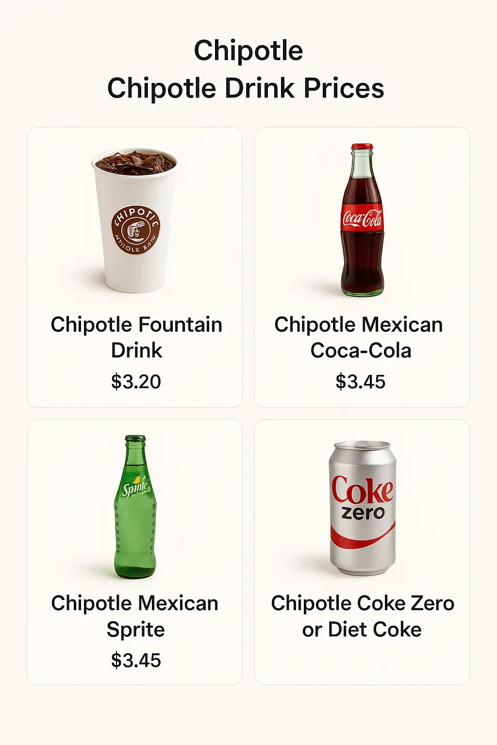 Chipotle Drink Prices