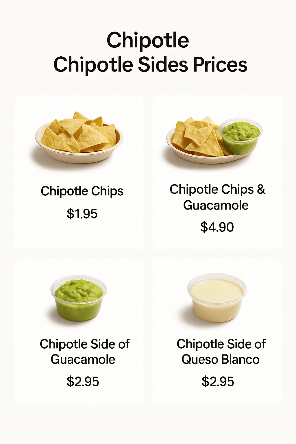 Chipotle Sides Prices