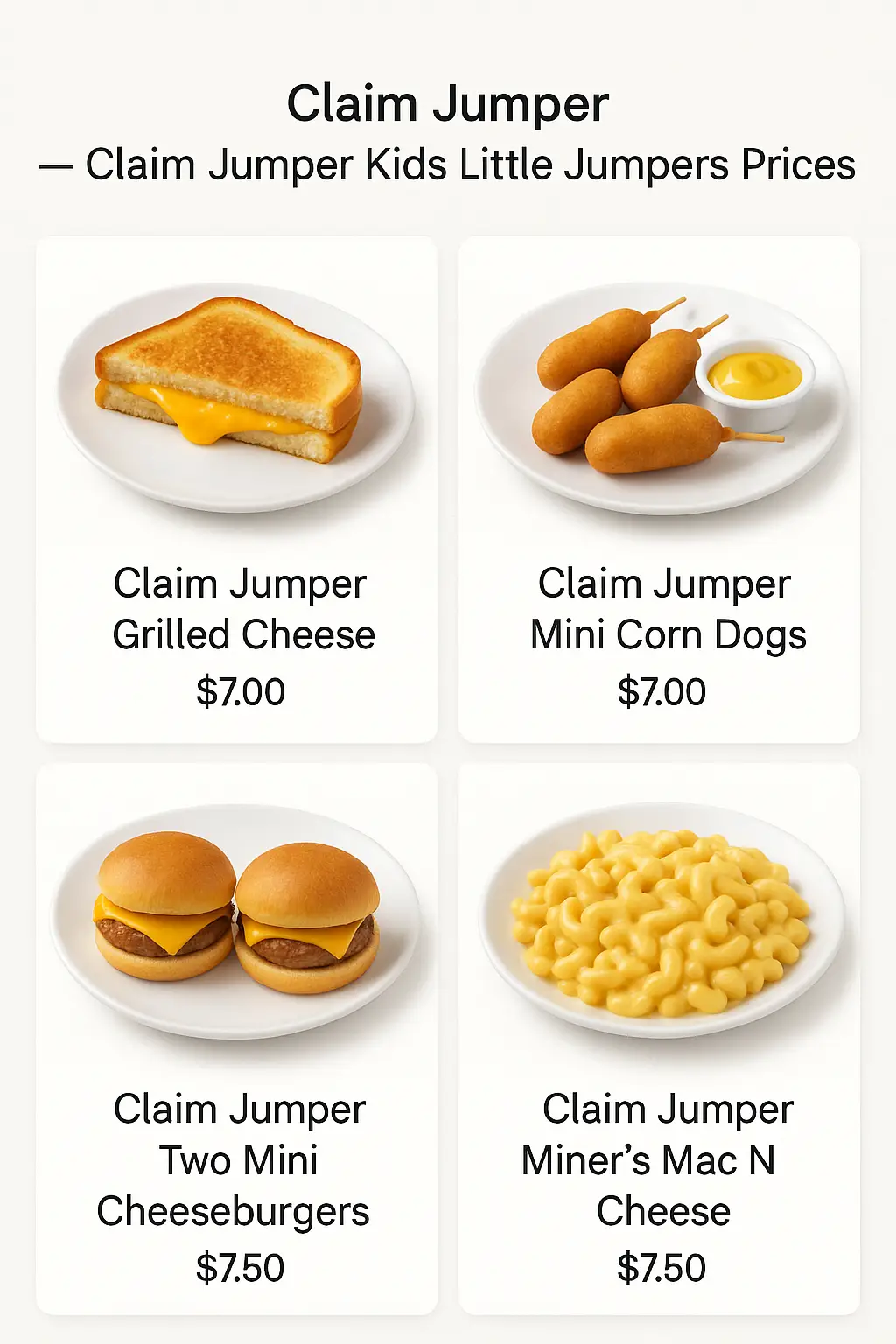 Claim Jumper Kids Little Jumpers Prices