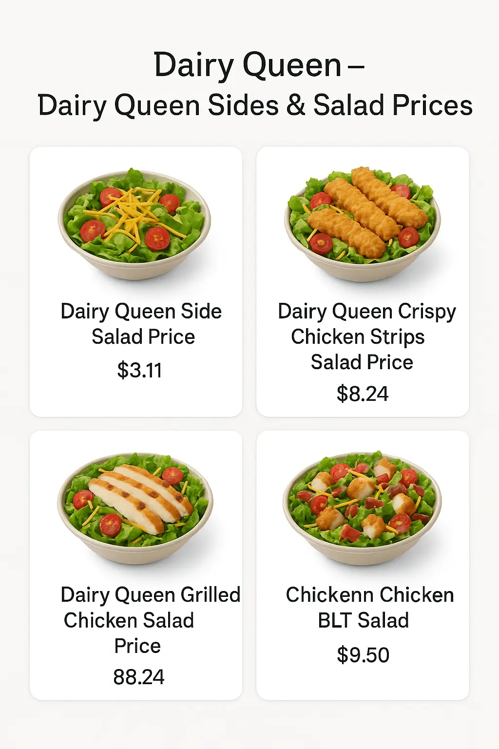 Dairy Queen Sides & Salad Prices