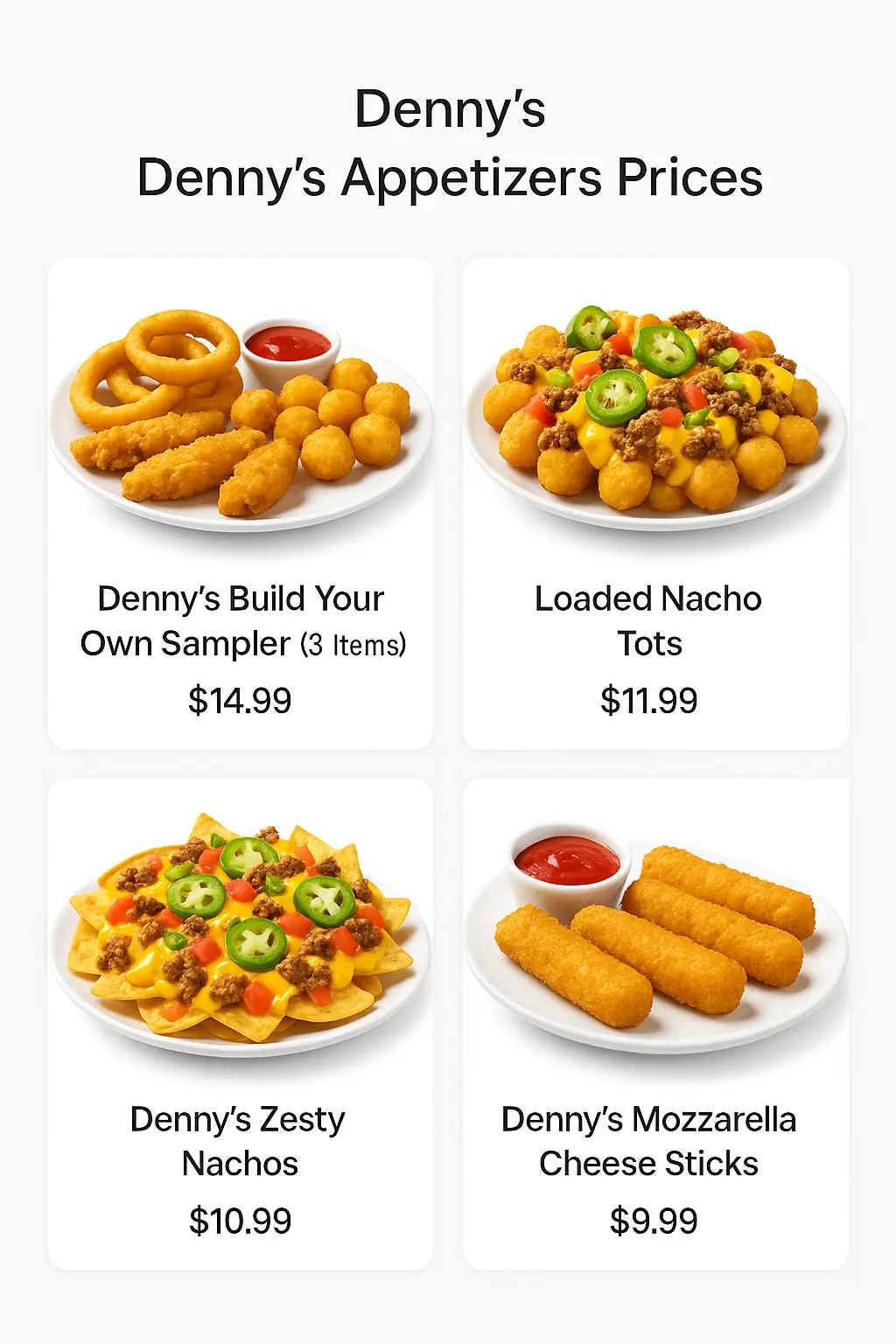 Denny's Appetizers Prices