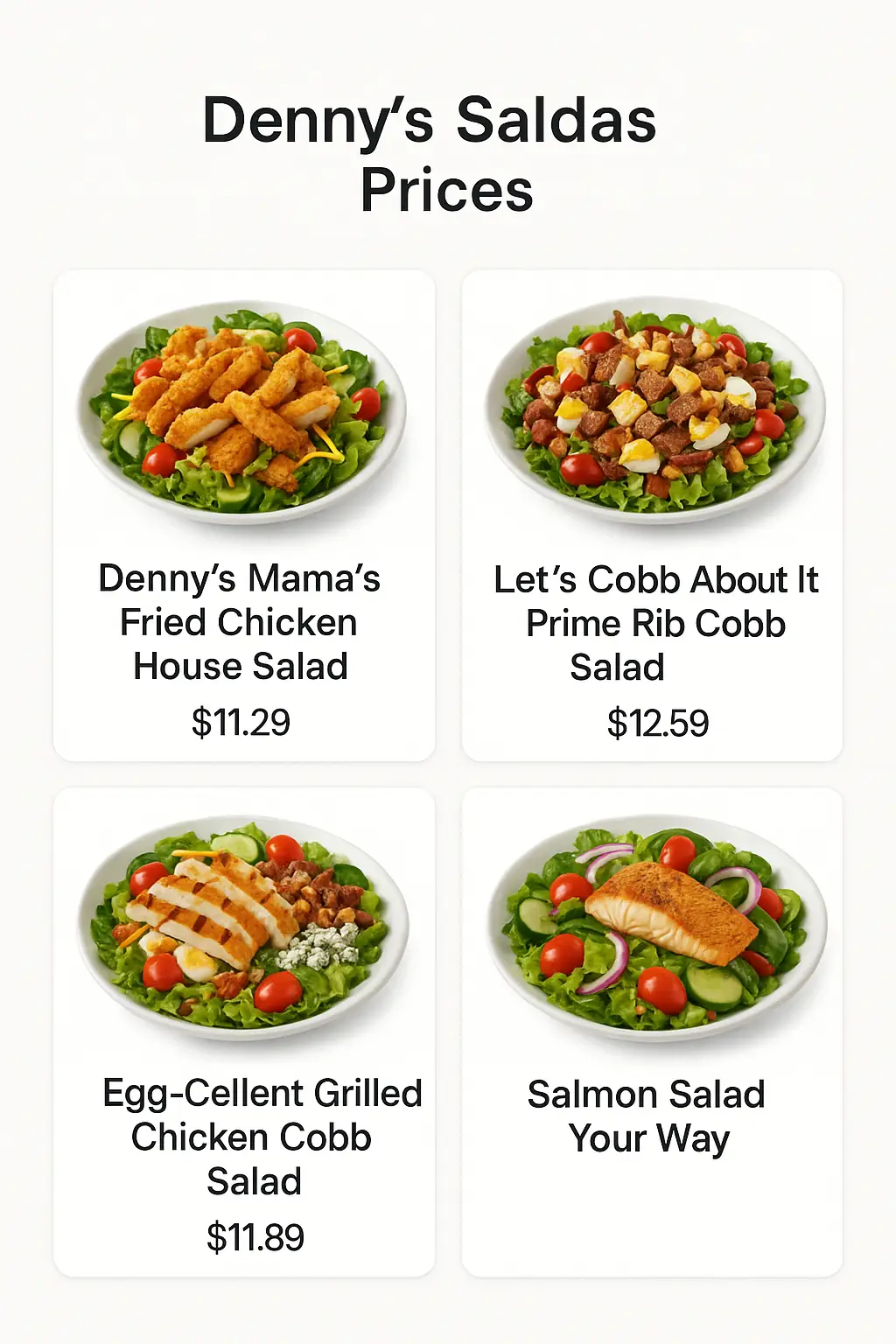Denny's Salads Prices