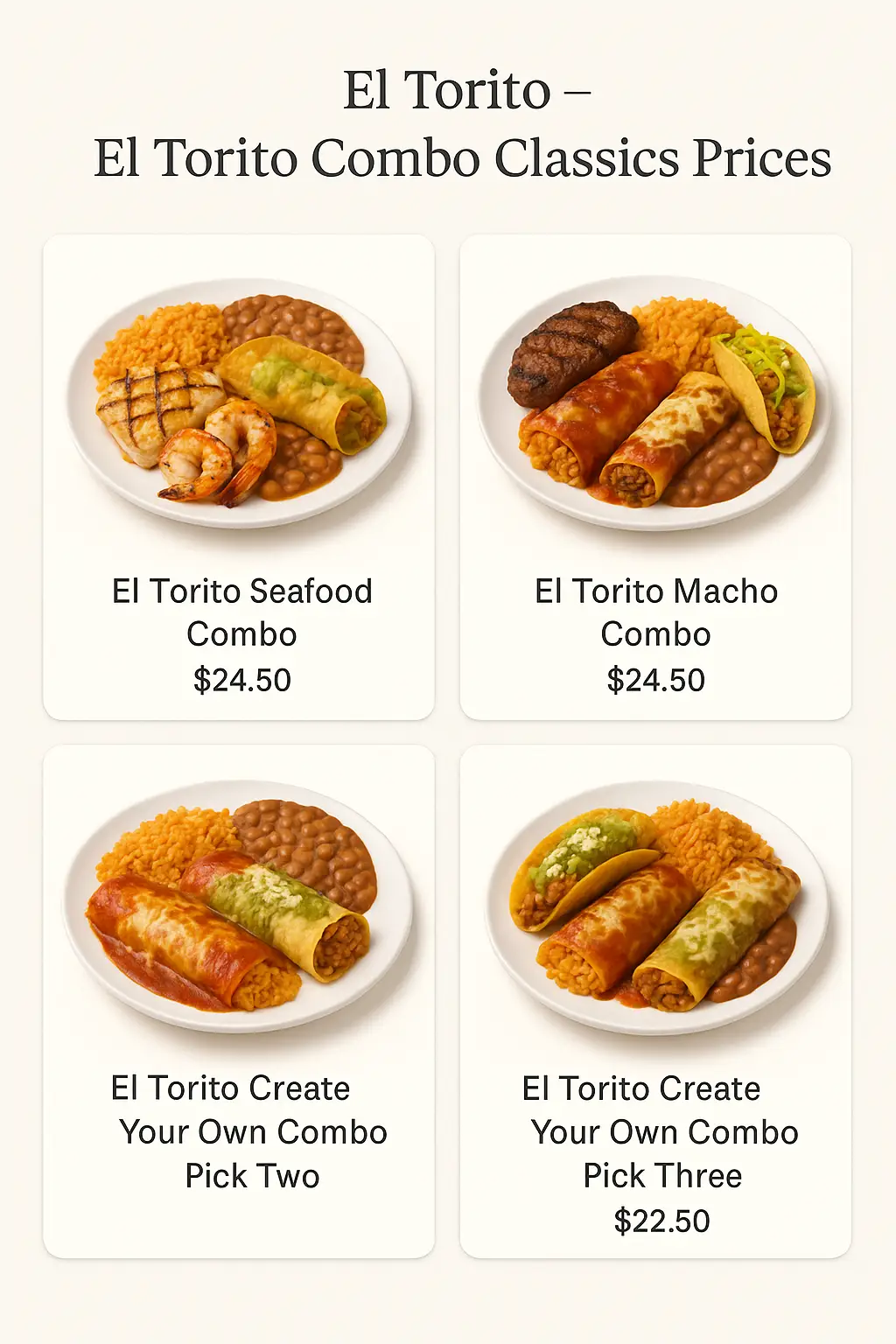 El Torito Combo Classics Prices
