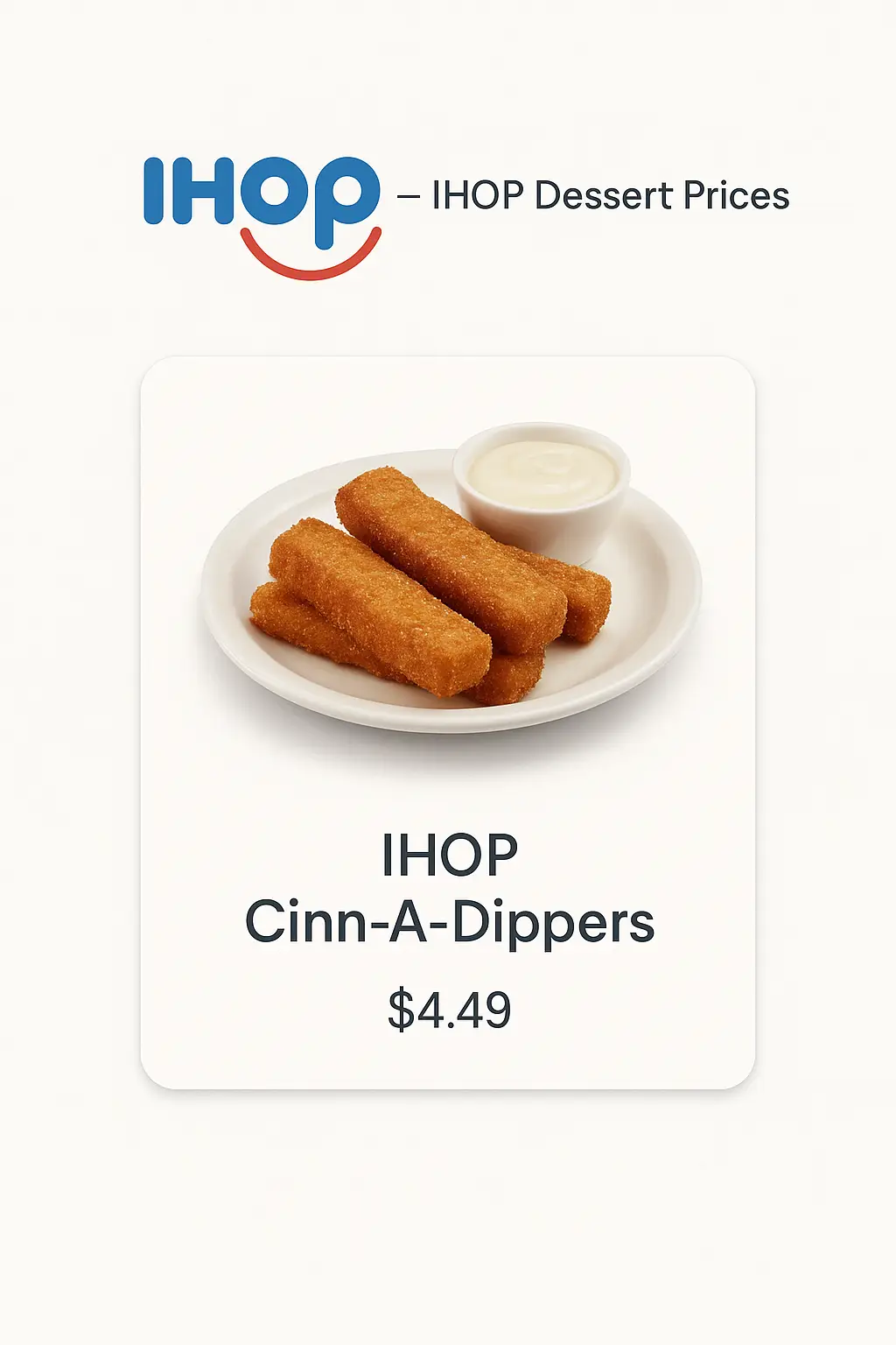 IHOP Dessert Prices
