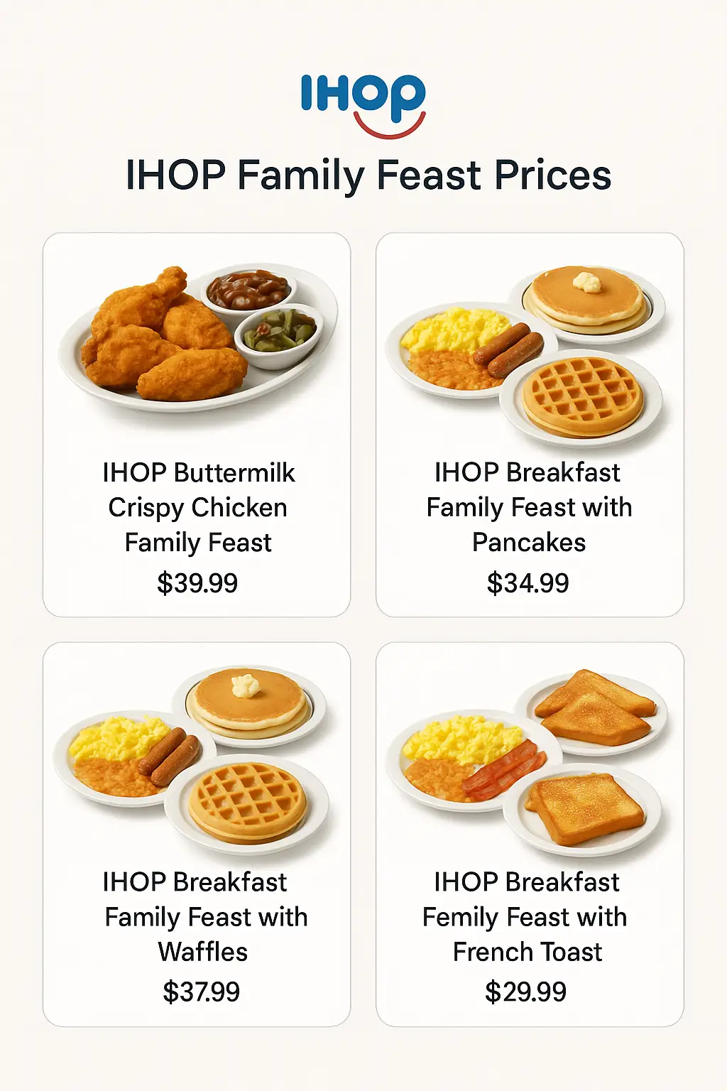 IHOP Family Feast Prices