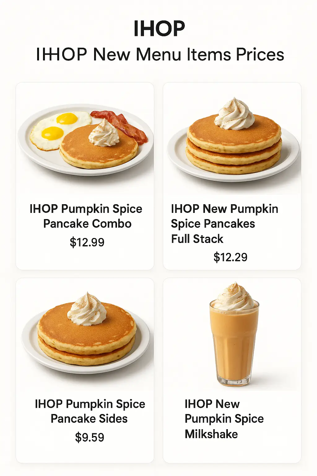 IHOP New Menu Items Prices