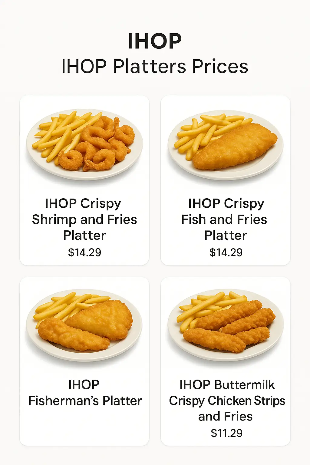 IHOP Platters Prices