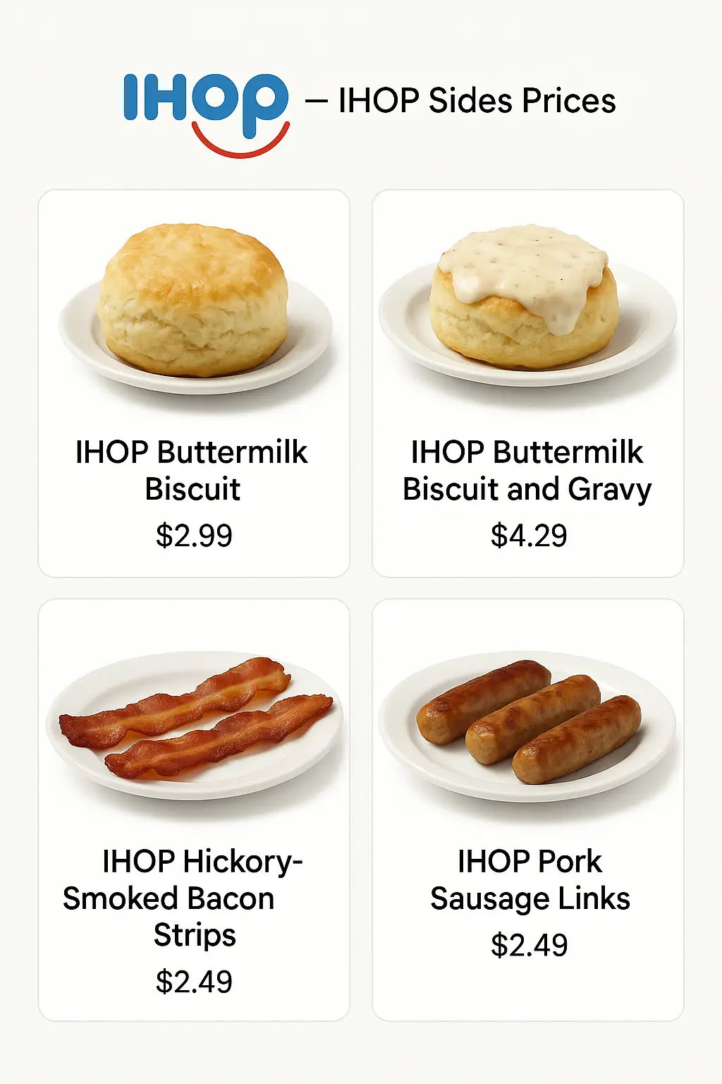 IHOP Sides Prices