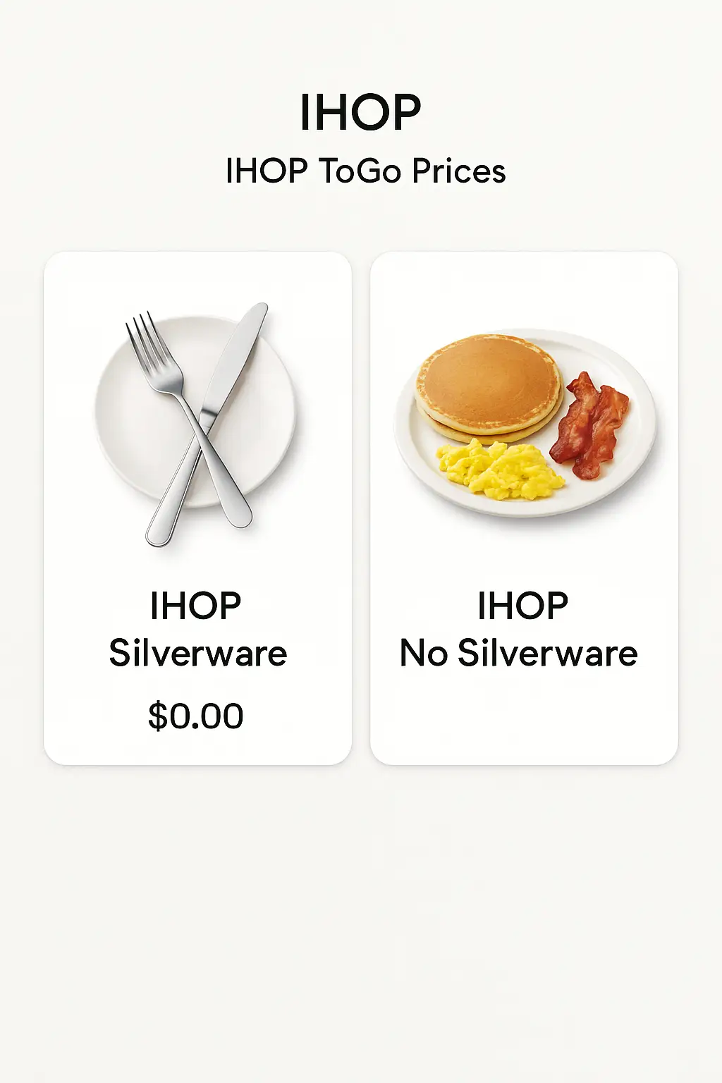 IHOP ToGo Prices