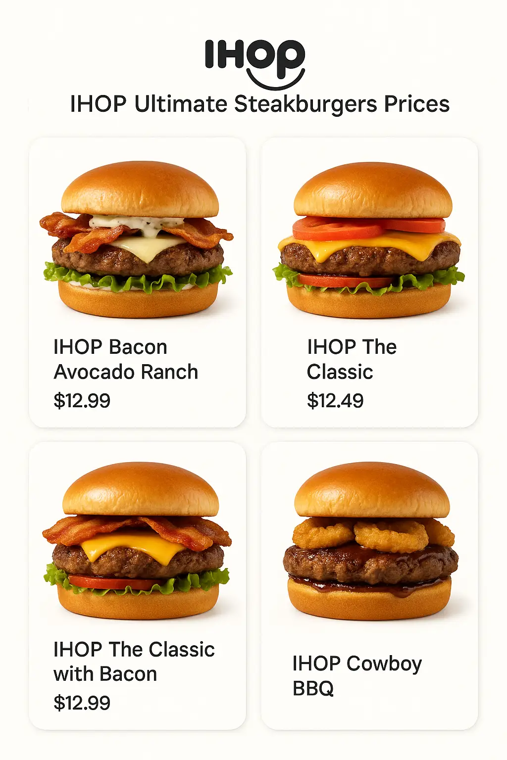 IHOP Ultimate Steakburgers Prices