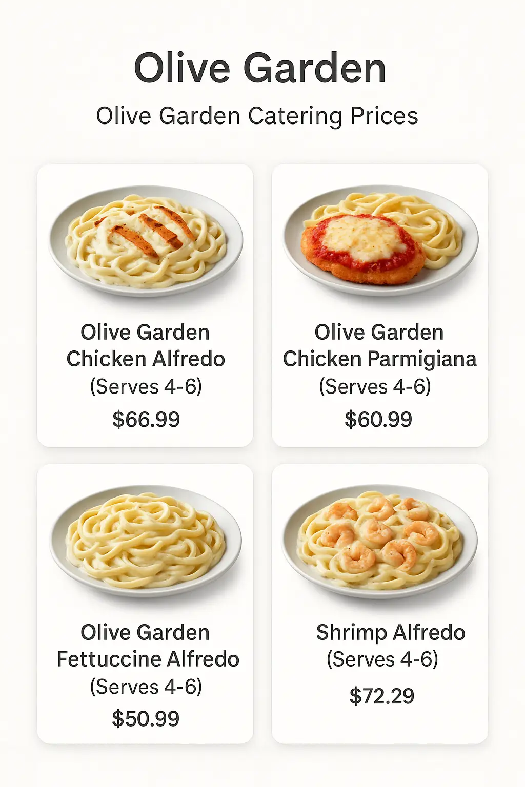 Olive Garden Catering Prices