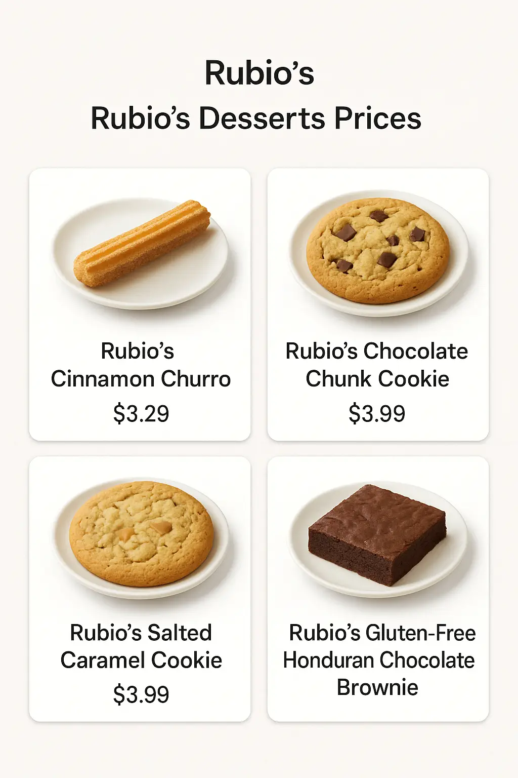 Rubio's Desserts Prices