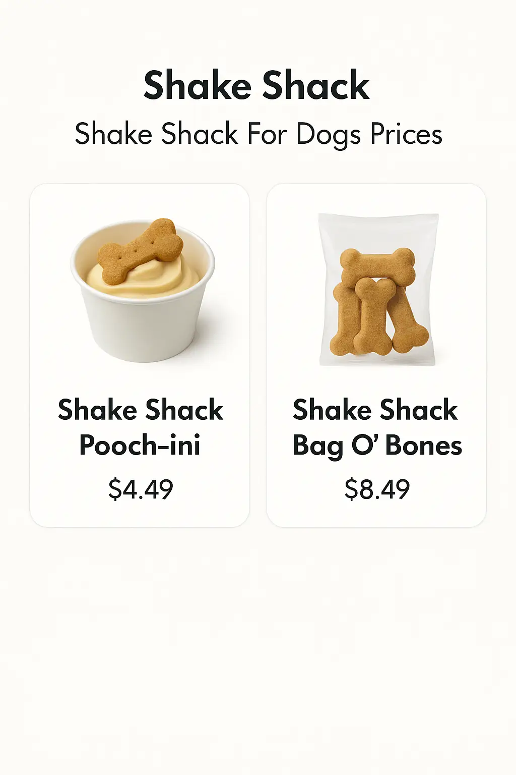 Shake Shack For Dogs Prices
