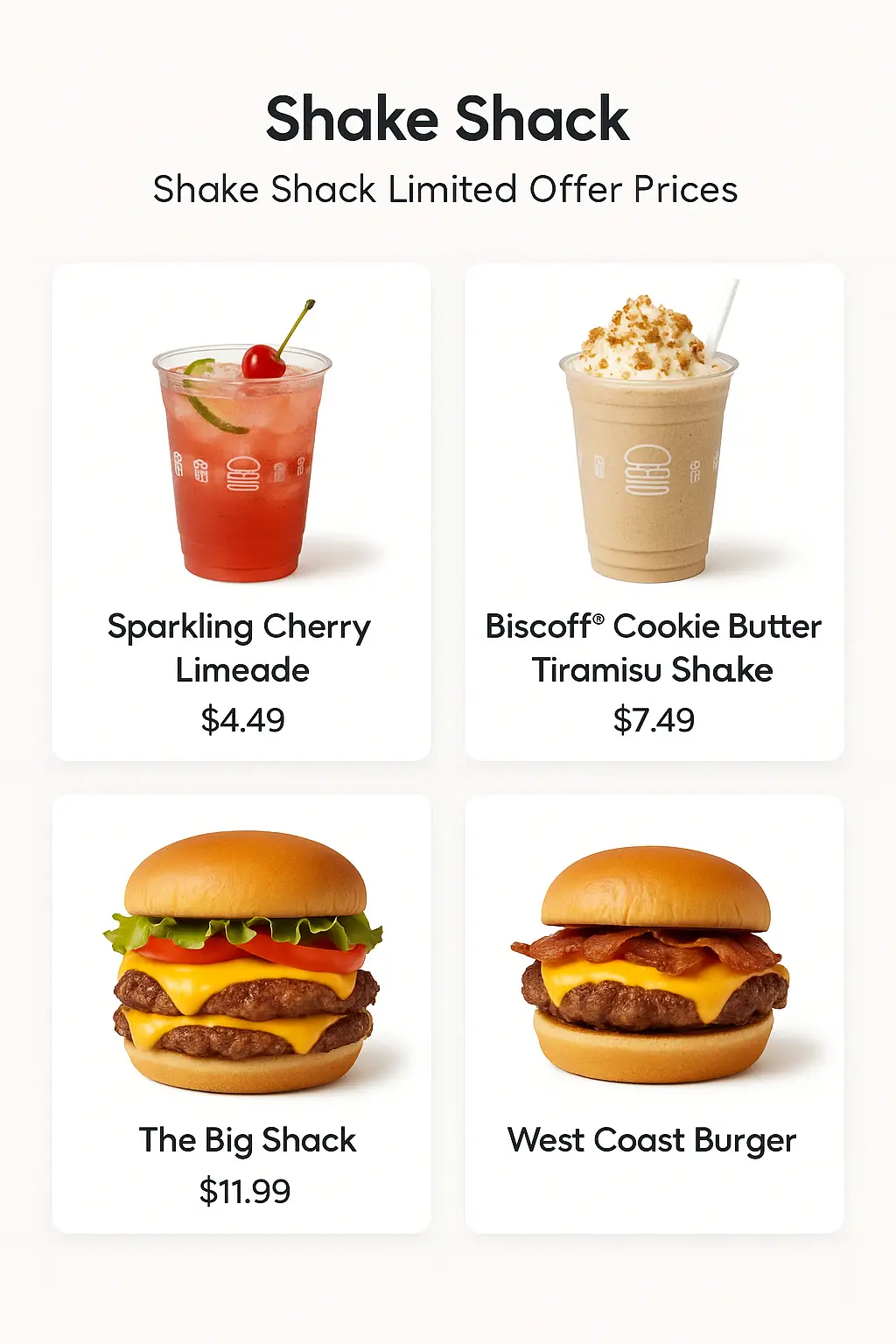 Shake Shack Limited Offer Prices