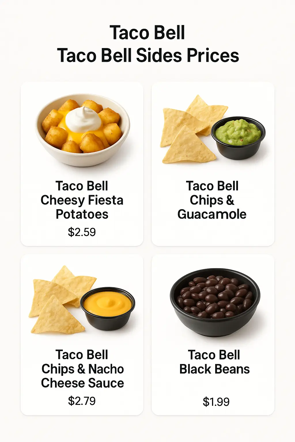 Taco Bell Sides Prices