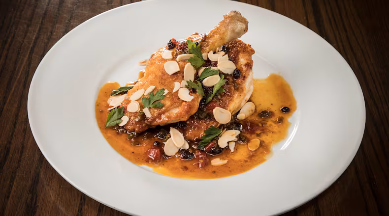 The Grey signature dishes Menu changes seasonally; known for dishes that blend Southern traditions with European influences.