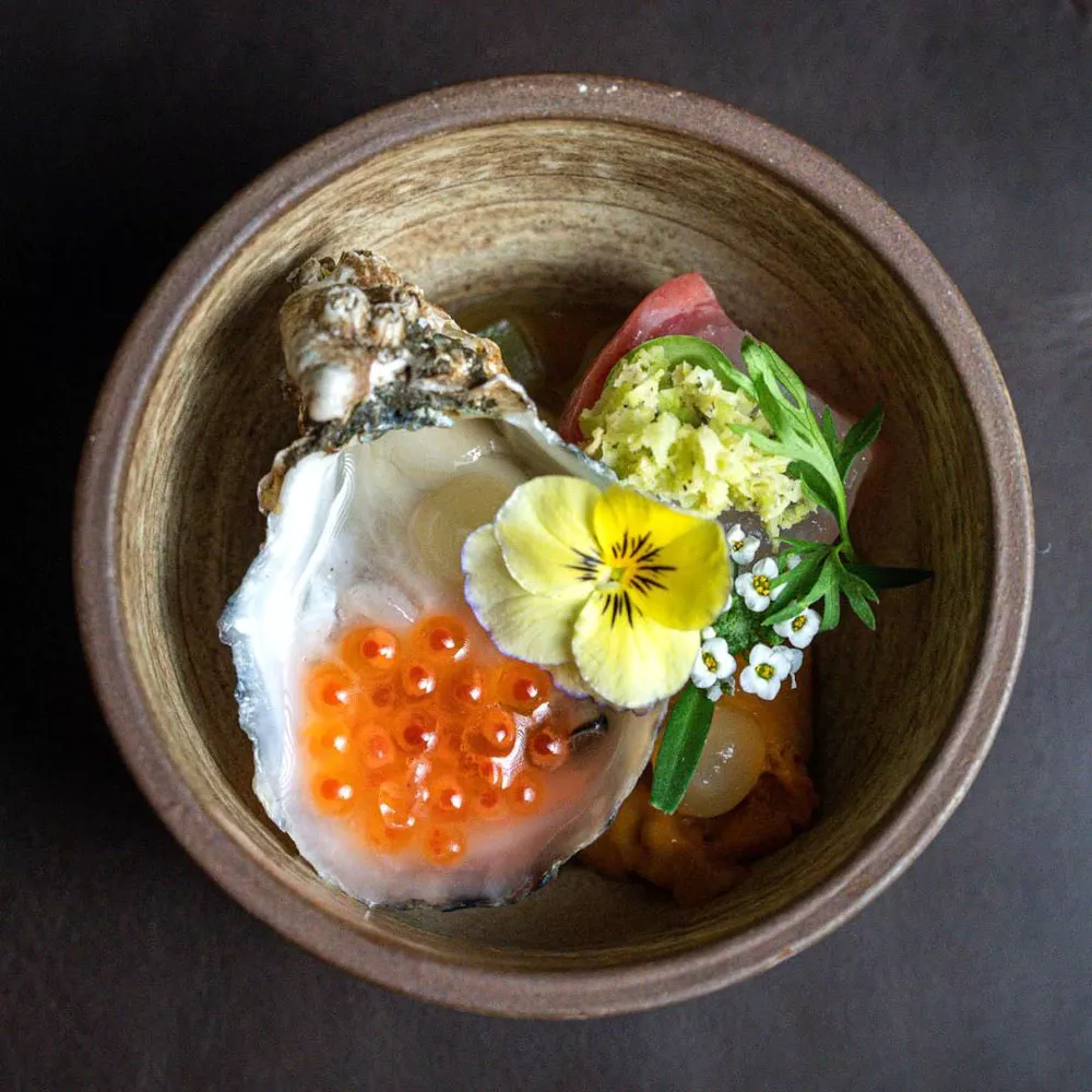 The Wolf's Tailor signature dishes Multi-course tasting menu that changes seasonally.