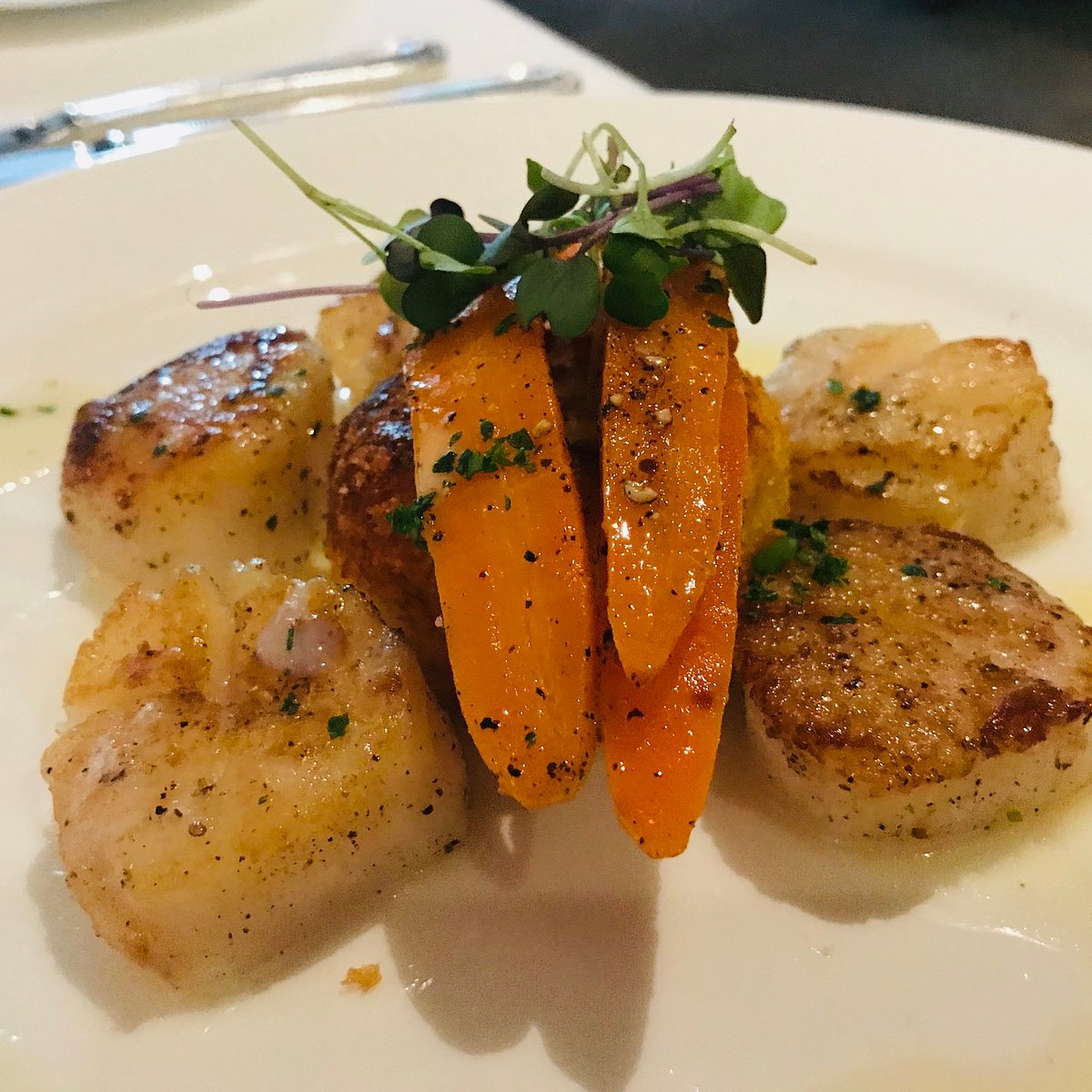 Vita Nova signature dishes Multi-course prix-fixe lunch and dinner menus that change weekly.