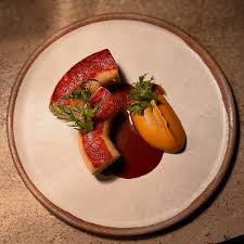 River Twice signature dishes The menu is a multi-course tasting menu that changes completely with the seasons.