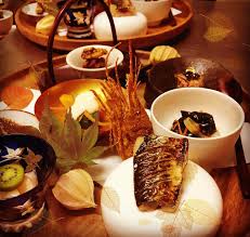 Nodoguro signature dishes The menu is a constantly changing multi-course tasting menu (omakase).