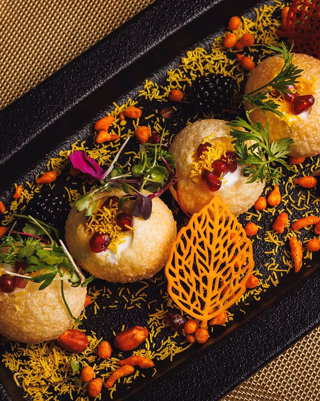 Sanjh Restaurant signature dishes Chef's Tasting Menu (changes seasonally)
