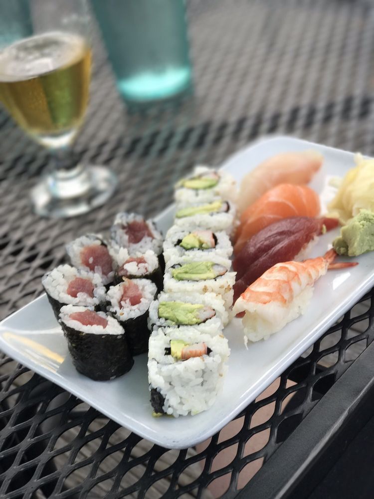Yosaku signature dishes Assorted Sushi and Sashimi, Tempura Udon, Chicken Teriyaki, Spider Roll