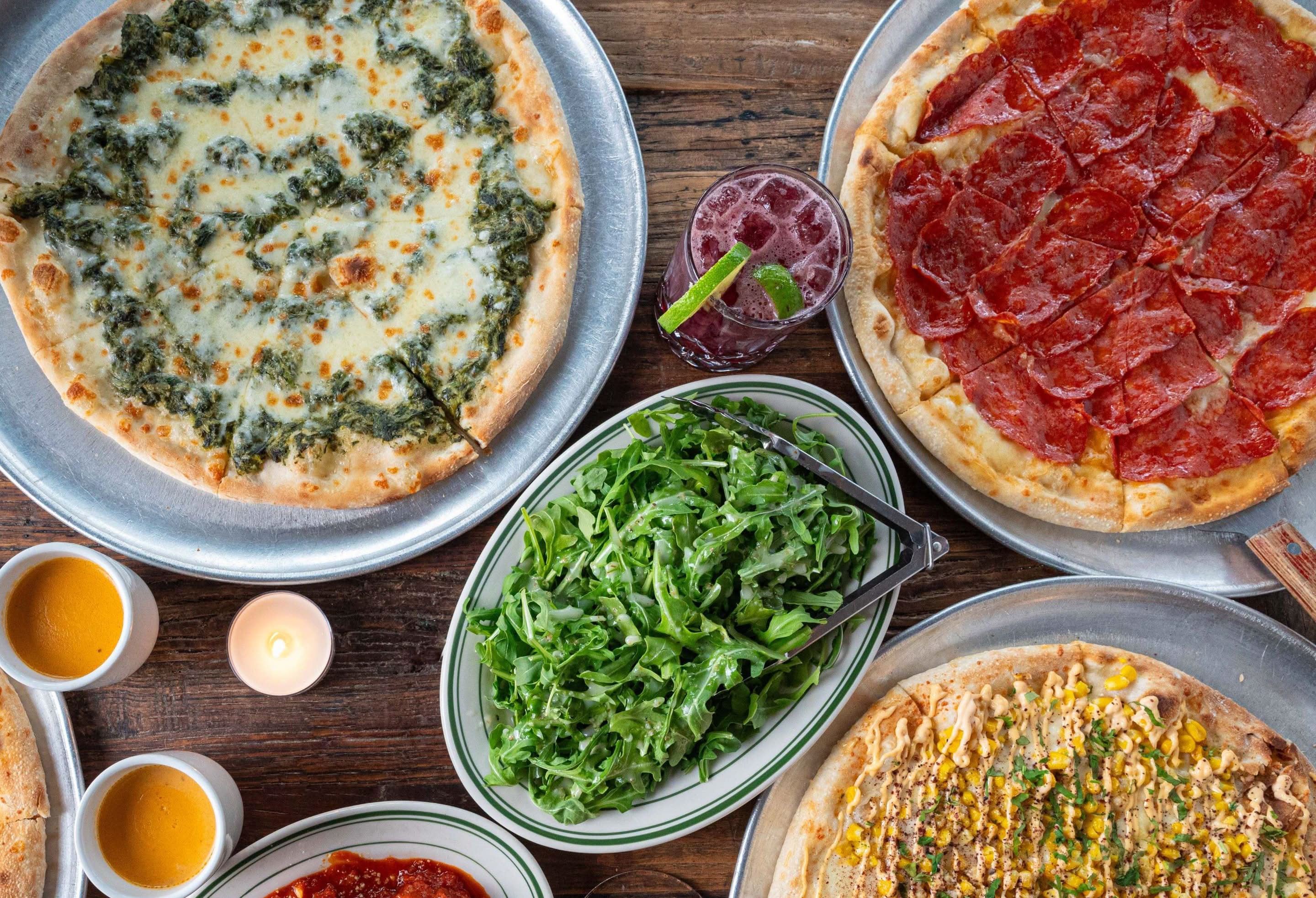 Delucca Gaucho Pizza & Wine signature dishes Turkish Lamb Pizza, Chicken Tikka Masala Pizza, Guava Marmalade Pizza.