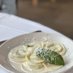 Bistro Don Giovanni signature dishes Braised Lamb Shank, Fritto Misto, Ravioli.