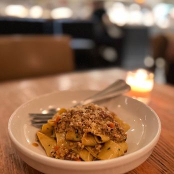 L'Artusi signature dishes GarganelliRoasted MushroomsOlive Oil Cake