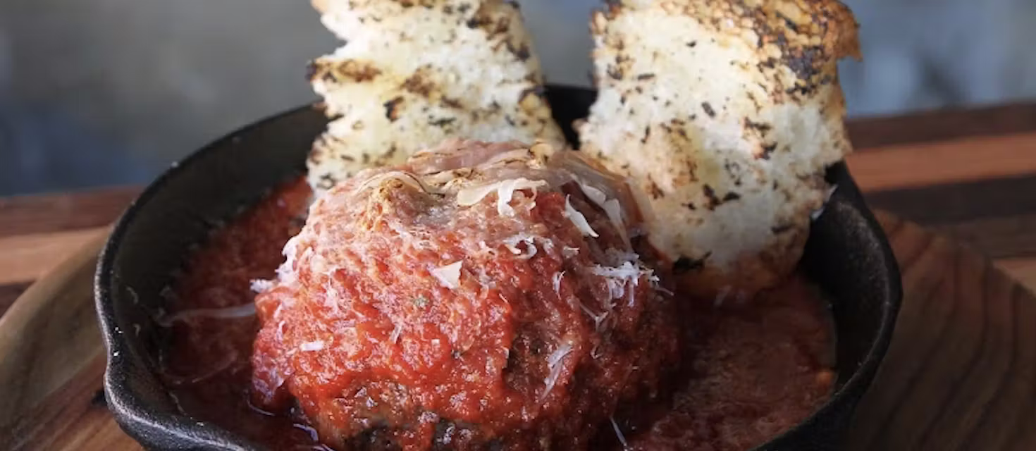 Ragazza Food and Wine signature dishes Sunday SugoMeatballsManicotti