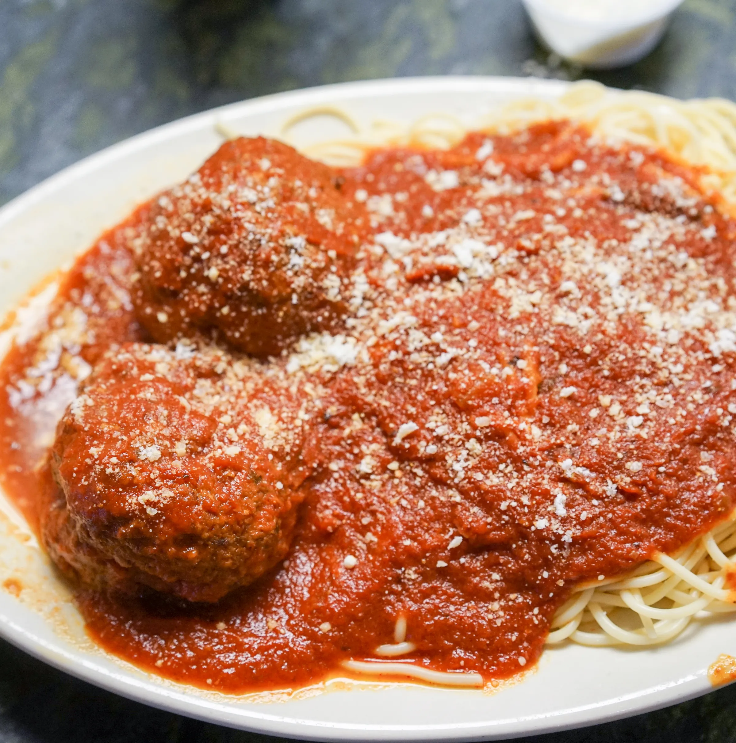 Mosca’s signature dishes Oysters MoscaChicken a la GrandeSpaghetti and Meatballs