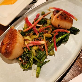 Motor Supply Co. Bistro signature dishes The menu changes daily. Past items include Duck Confit, Pan-Seared Scallops, and House-Made Charcuterie.
