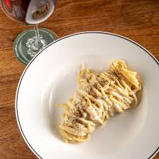 Antica Pesa signature dishes Spaghetti Cacio e PepeSpaghetti CarbonaraBraised Beef Cheek﻿﻿﻿