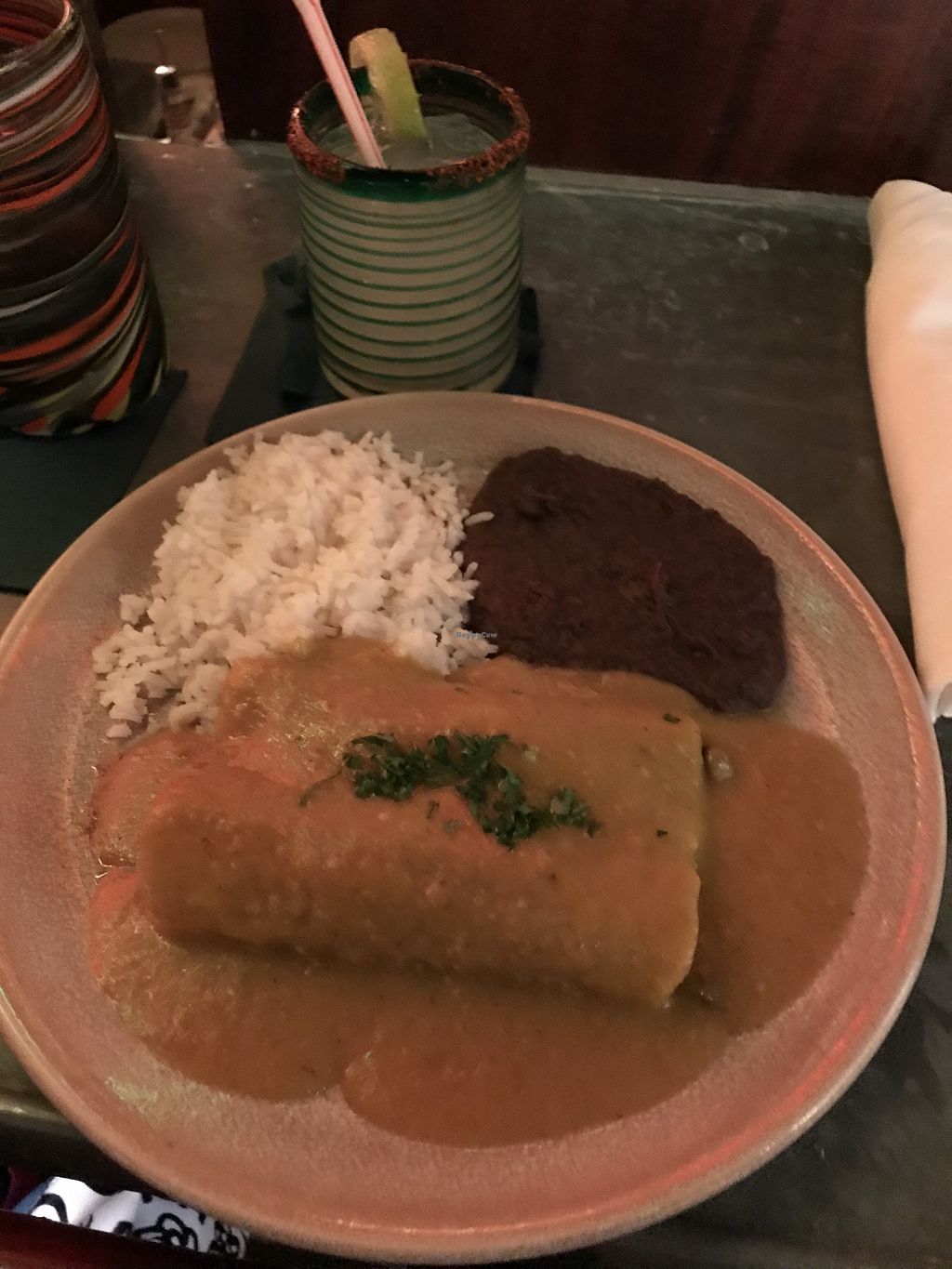 Fonda San Miguel signature dishes Cochinita PibilEnchiladas de PatoCamarones con Chipotle