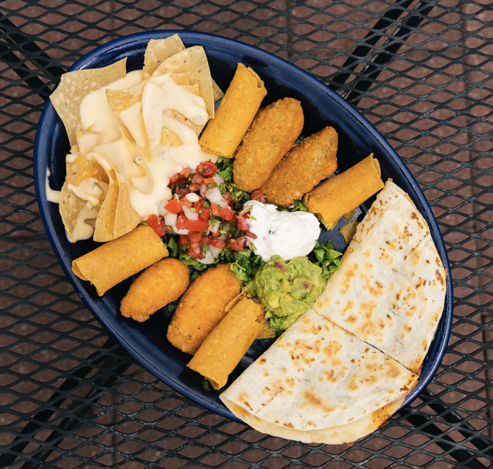 Teocali signature dishes Queso con JalapenosBirria QuesadillaCamarones a la Diabla
