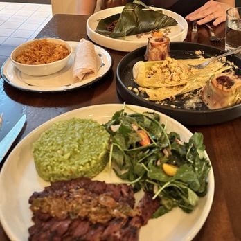 Maestro Restaurant signature dishes GuacamoleBirria TacosTacos Ahogados