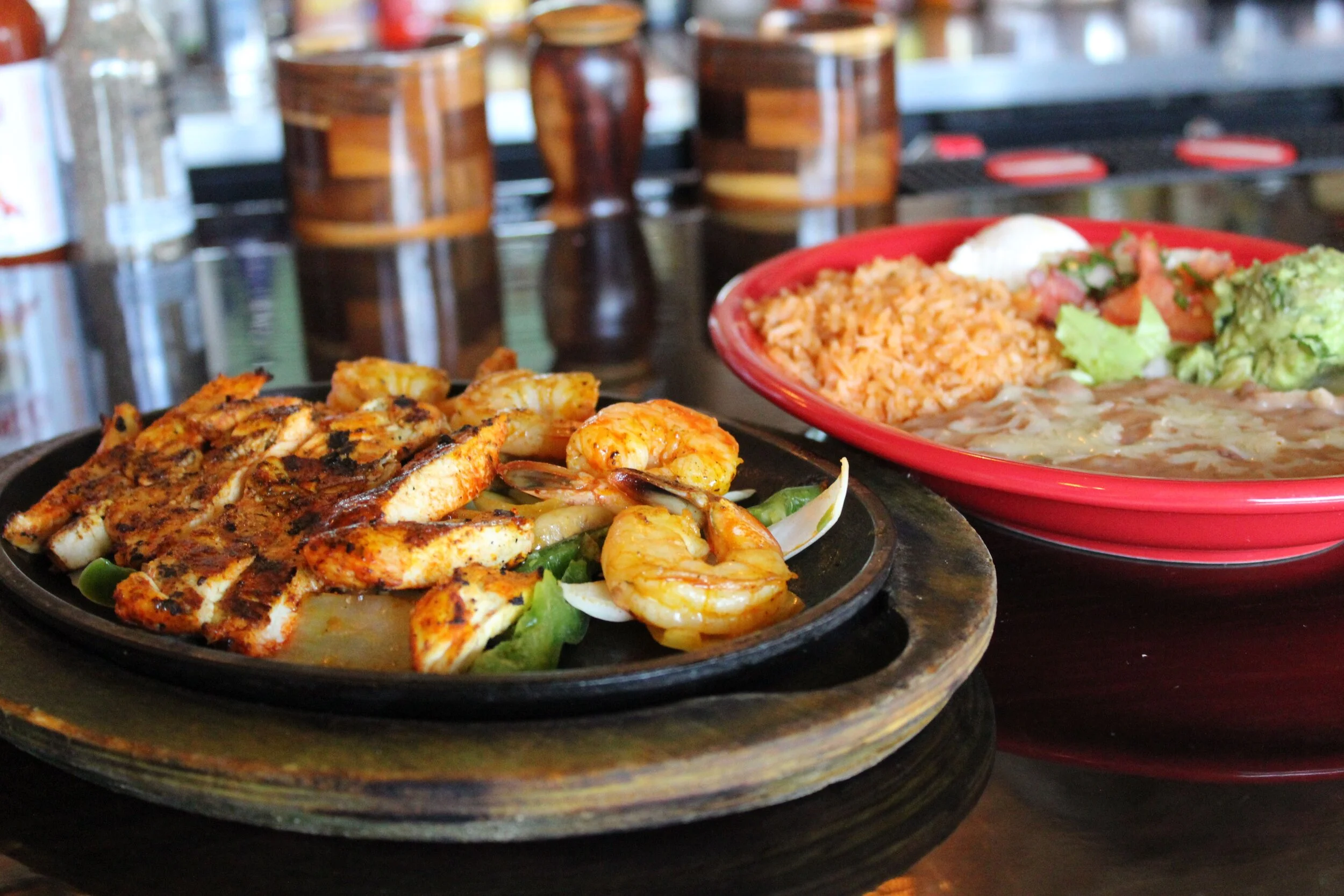 Pueblo Viejo Mexican Restaurant signature dishes FajitasCarnitasSeafood MolcajeteMargaritas