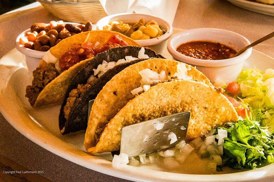 La Choza signature dishes TamaleChalupaEnchilada Plate