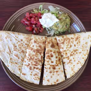 Taco Jalisco signature dishes Quesadillas, Mexican Pizza, Enchiladas