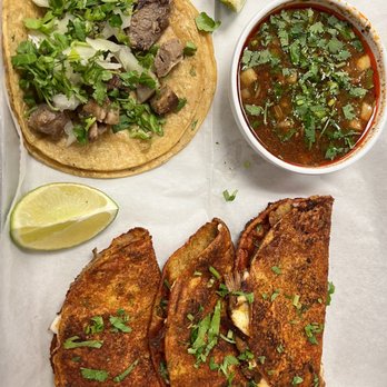 Zavala's Market and Taqueria signature dishes QuesabirriaTaco PlatterNachos Delux